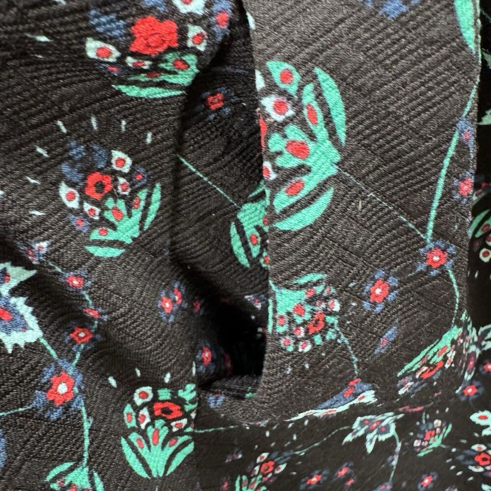 LuLaRoe Size XL Floral Pleated Fit & Flare Stretch Short Sleeve Dress‎ w/Pockets - Picture 5 of 8